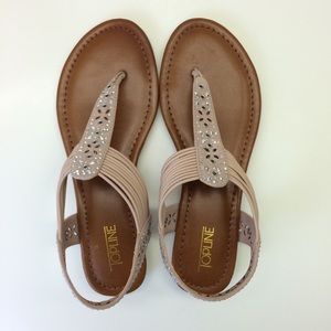 Topline Steve Madden Pink T-Strap Sandals
